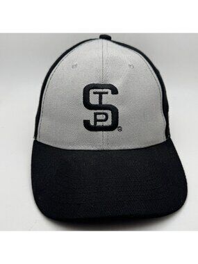 Saint Paul Saints CHS Field Baseball Cap Hat Black Gray Adjustable